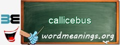 WordMeaning blackboard for callicebus